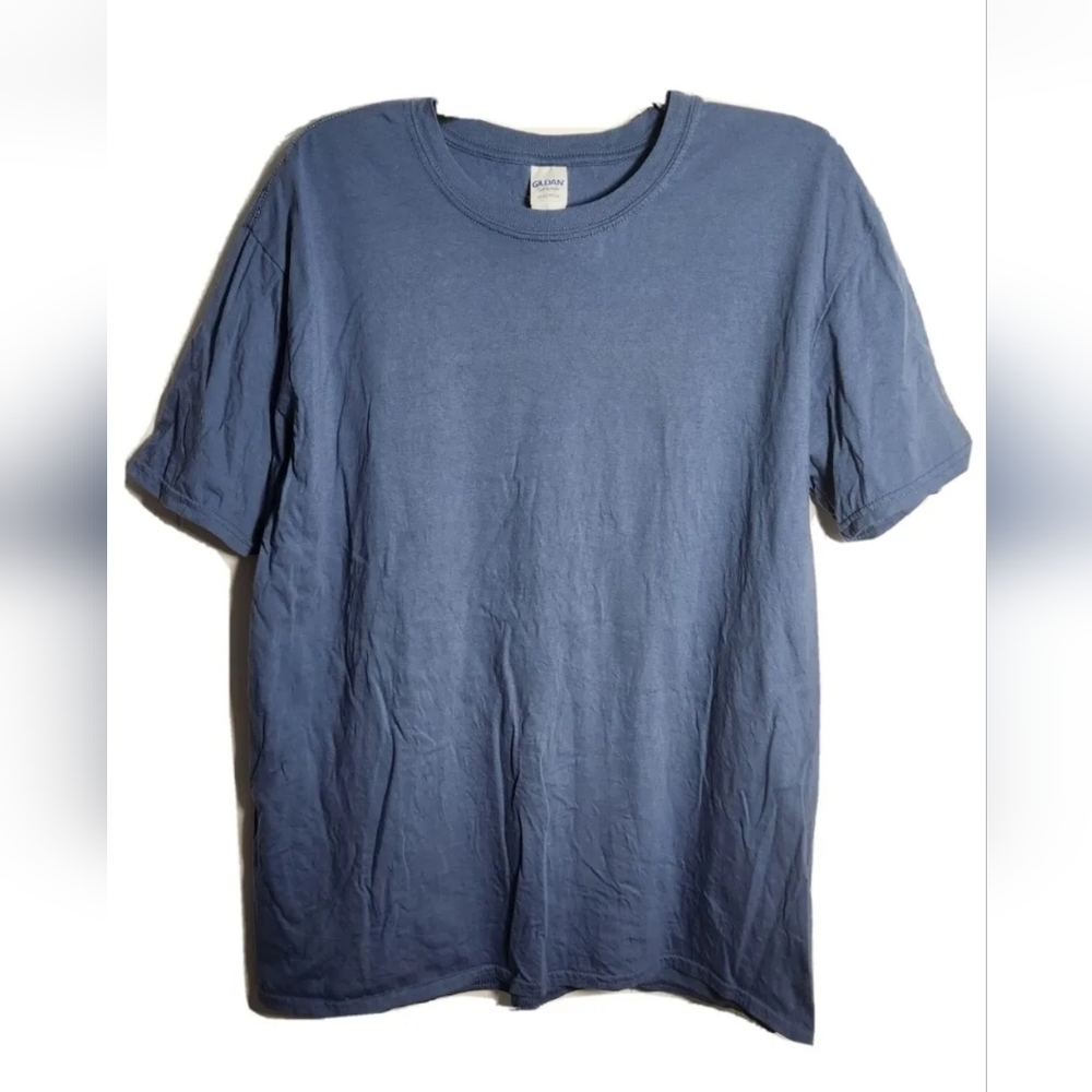 Gildan Softstyle T-Shirt XL Ring Spun Blue Cotton Basic Activewear